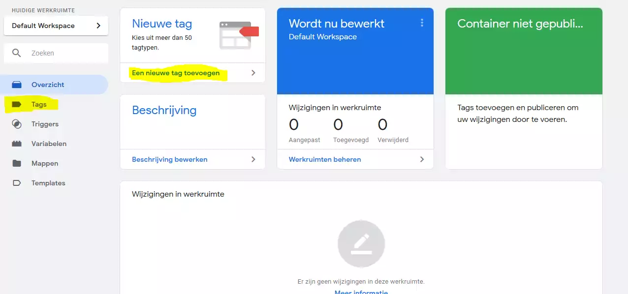 Analytics tag maken - Google Tag Manager