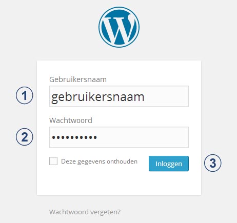Wordpress inloggen