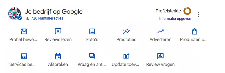 Google My Business de functies van het bedrijfsprofiel bewerken