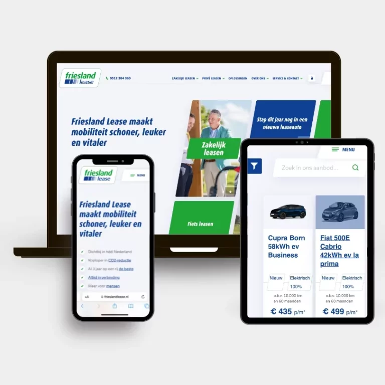 Friesland lease - website case Webwijs